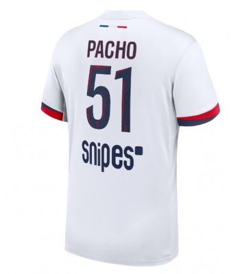Lacne Muži Futbalové dres Paris Saint-Germain Willian Pacho #51 2025-26 Krátky Rukáv - Preč